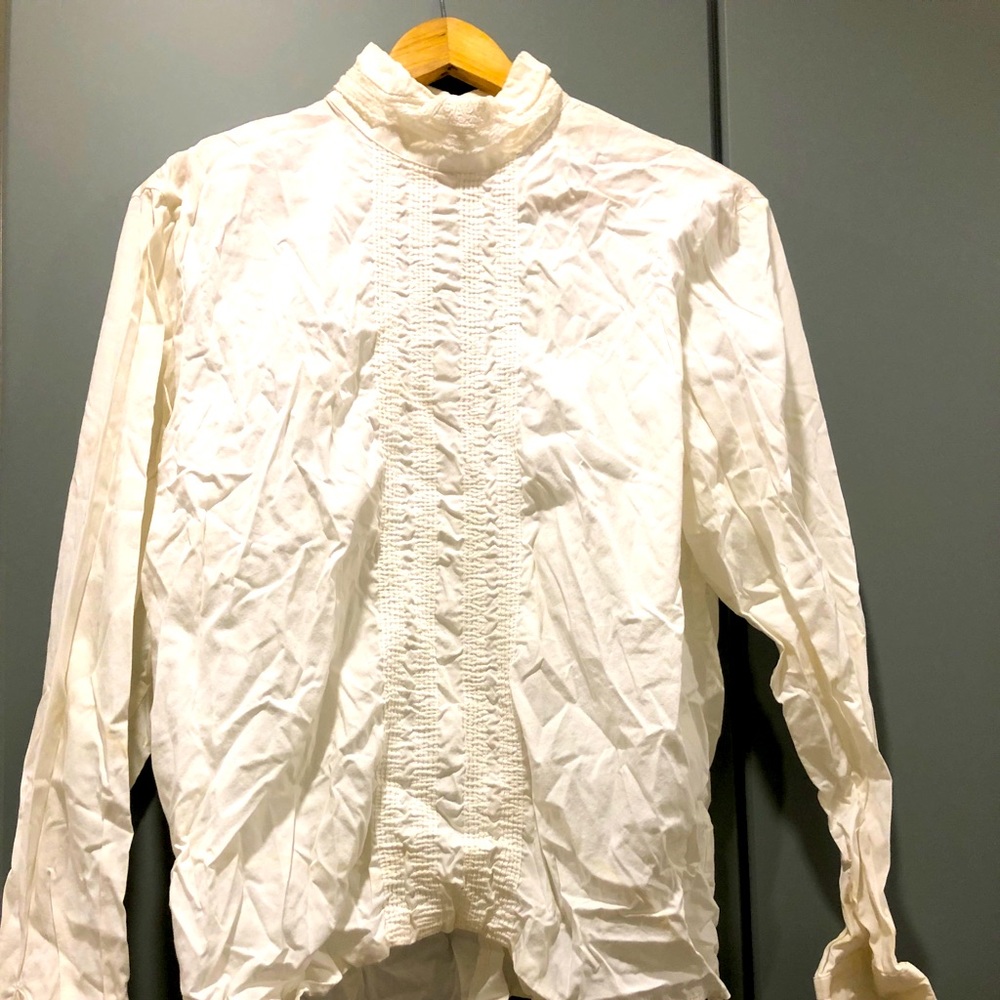 Vintage Brooks Brothers high-neck Victorian blouse